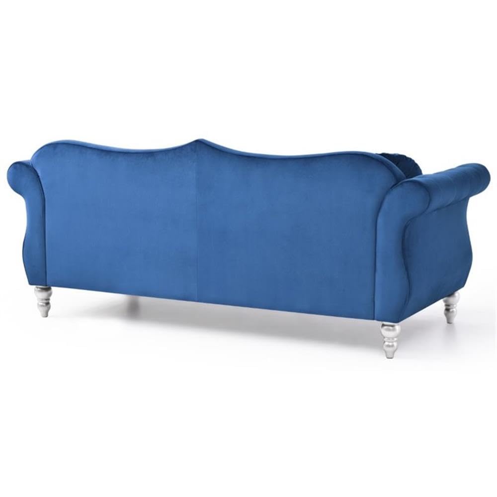 Navy Blue Velvet Sofa L216301