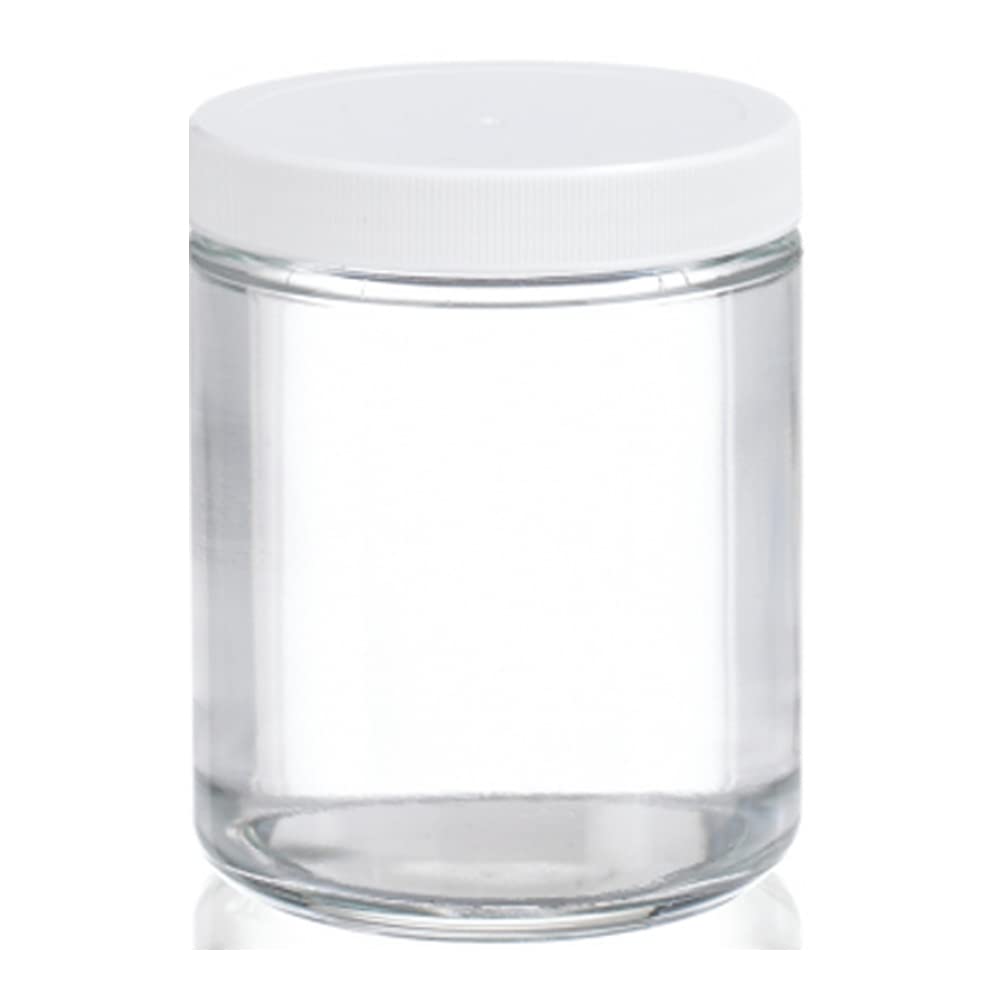 Clear Glass 2oz Straight Sided Jar with Screw Cap, Case of 24 S845
