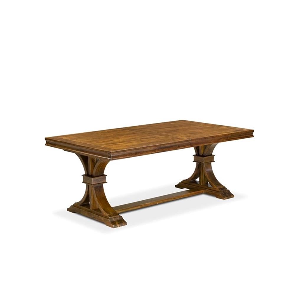 9-Piece Acacia Wood Dining Table Set with 8 Chairs N99129