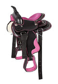 8" Seat Kids Western Synthetic Horse Riding Saddle Z428200