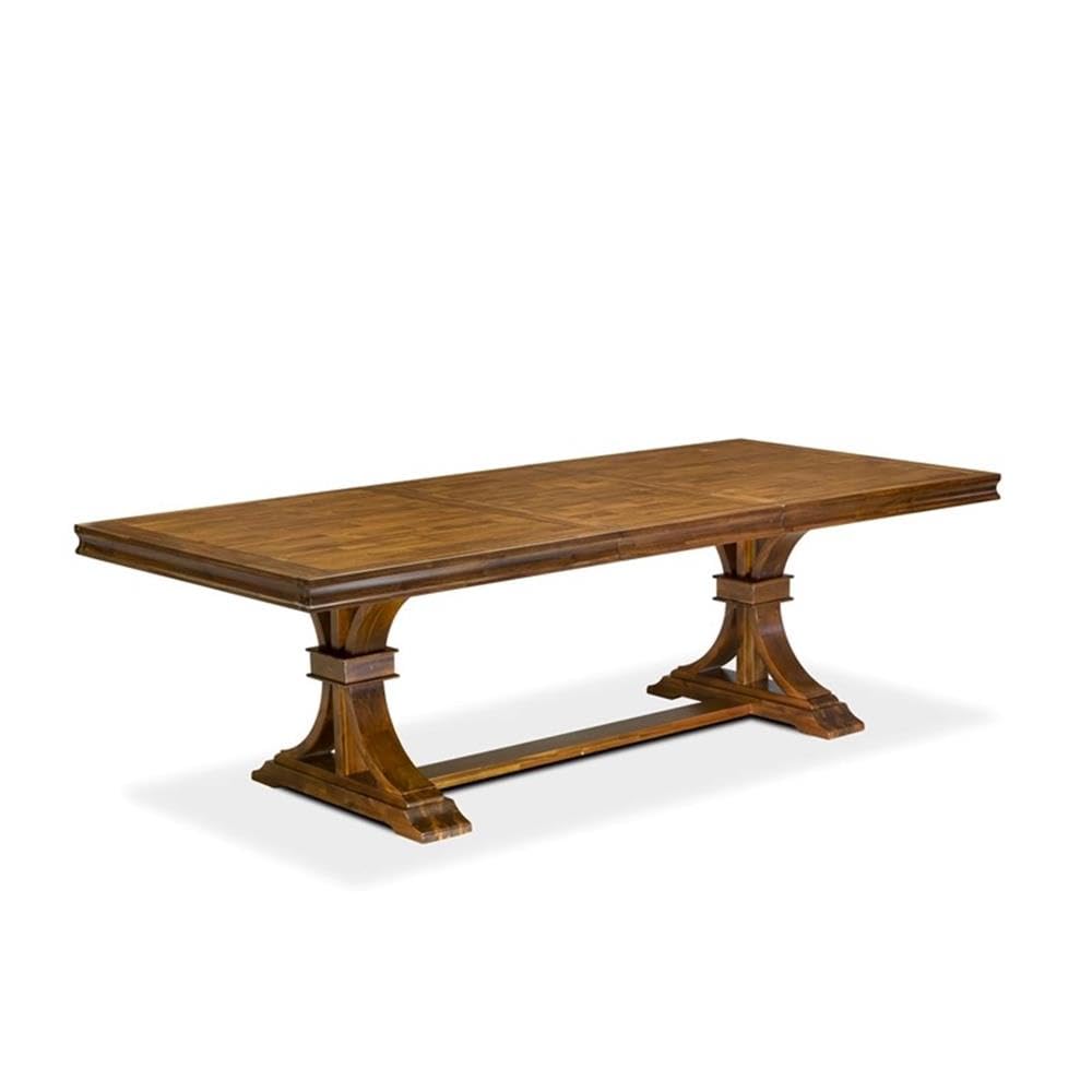 9-Piece Acacia Wood Dining Table Set with 8 Chairs N99129