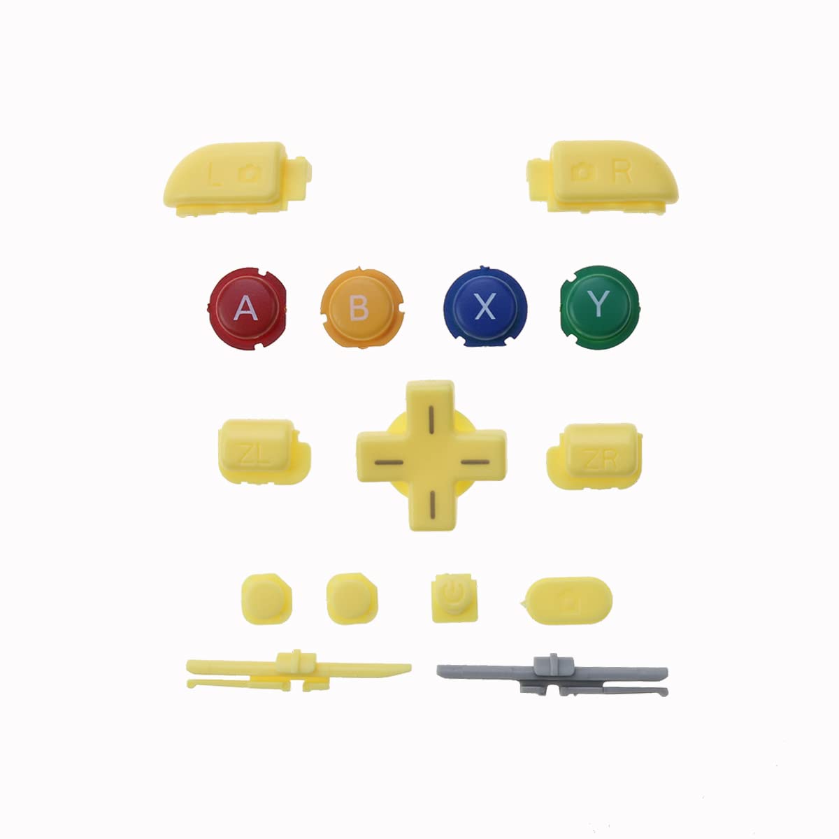 15 in 1 ABXY Button LR ZL ZR Home Buttons Replacement (Yellow) Z453872