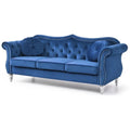 Navy Blue Velvet Sofa L216301