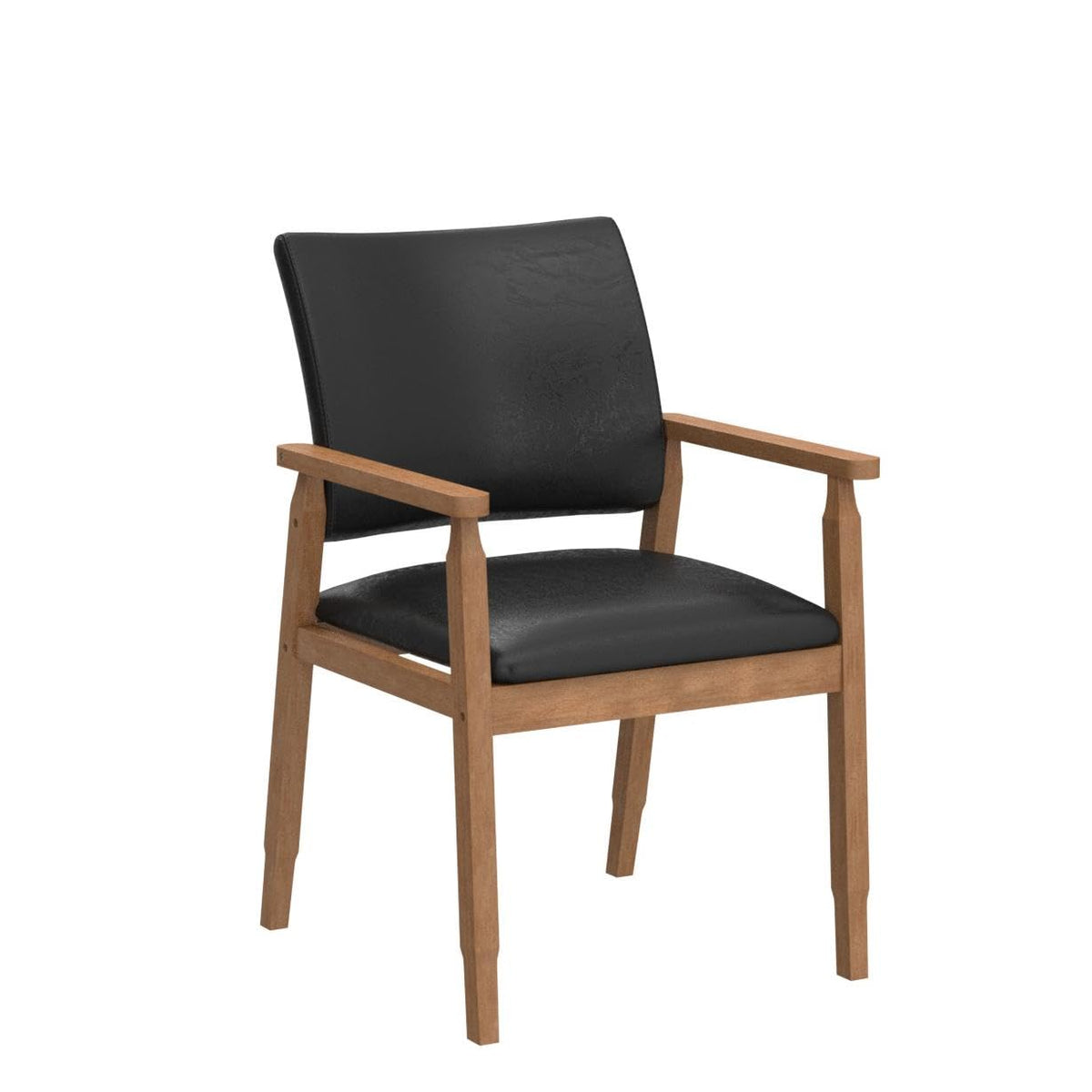 Black PU Leather Dining Chairs Set of 4 M59455
