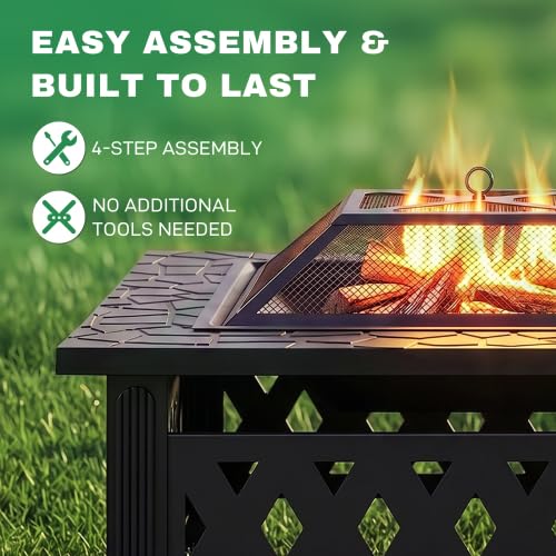 32 Inch Wood Burning Fire Pit R701528