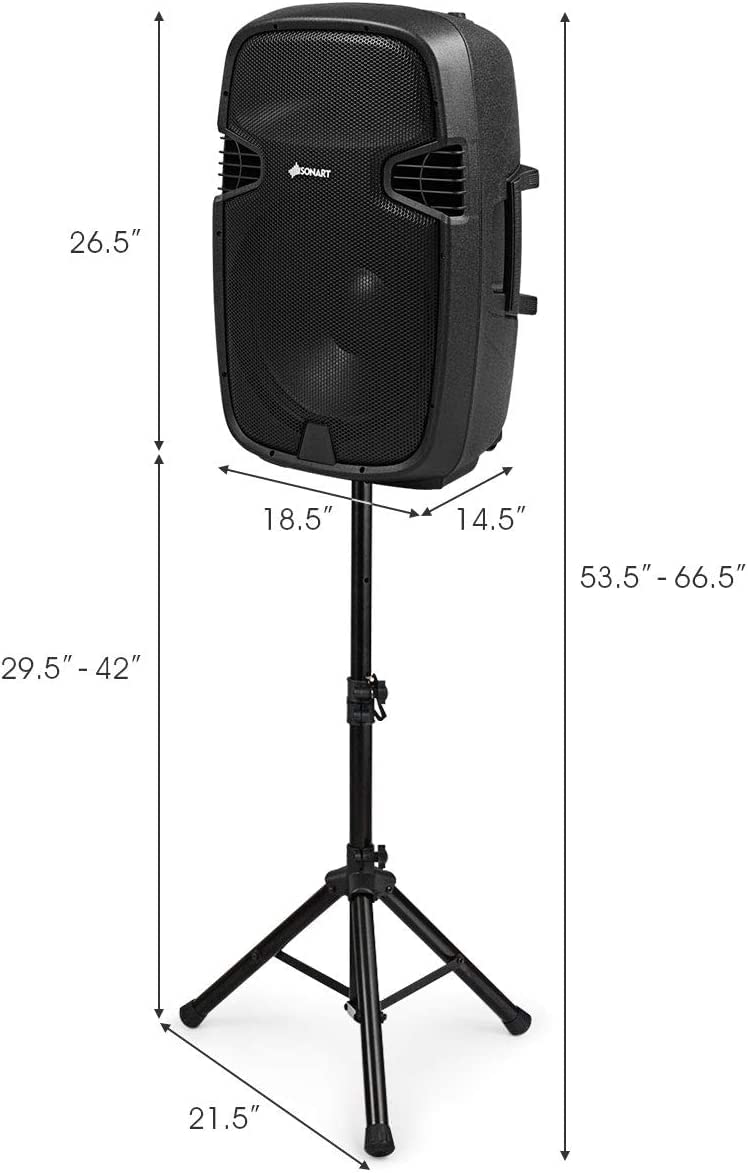 Portable 15" PA Speaker System Set N691686