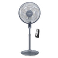 16” Pedestal Fan with Remote, Oscillating Standing Fan F2536