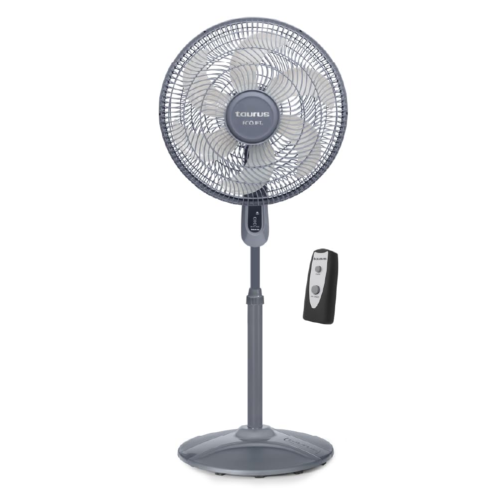 16” Pedestal Fan with Remote, Oscillating Standing Fan F2536
