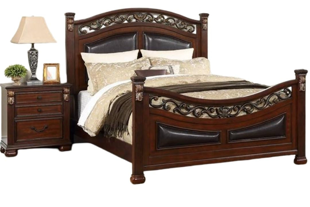 California King Size Padded Headboard and Footboard A6931