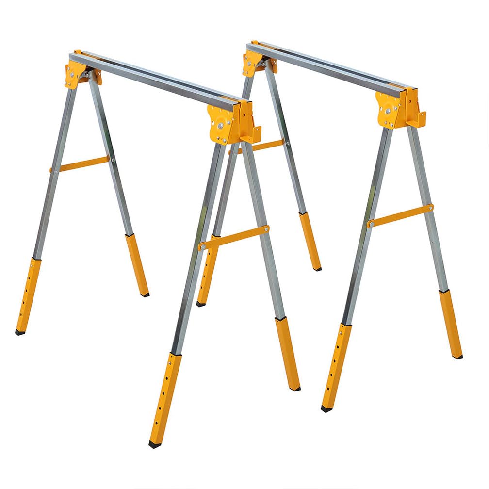 2 Pack Adjustable Steel Saw Horses H758098