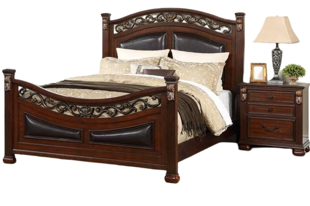 California King Size Padded Headboard and Footboard A6931
