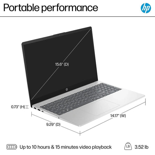 15.6" HD Touch Screen Laptop Intel Core i3 8GB RAM 256GB SSD F866