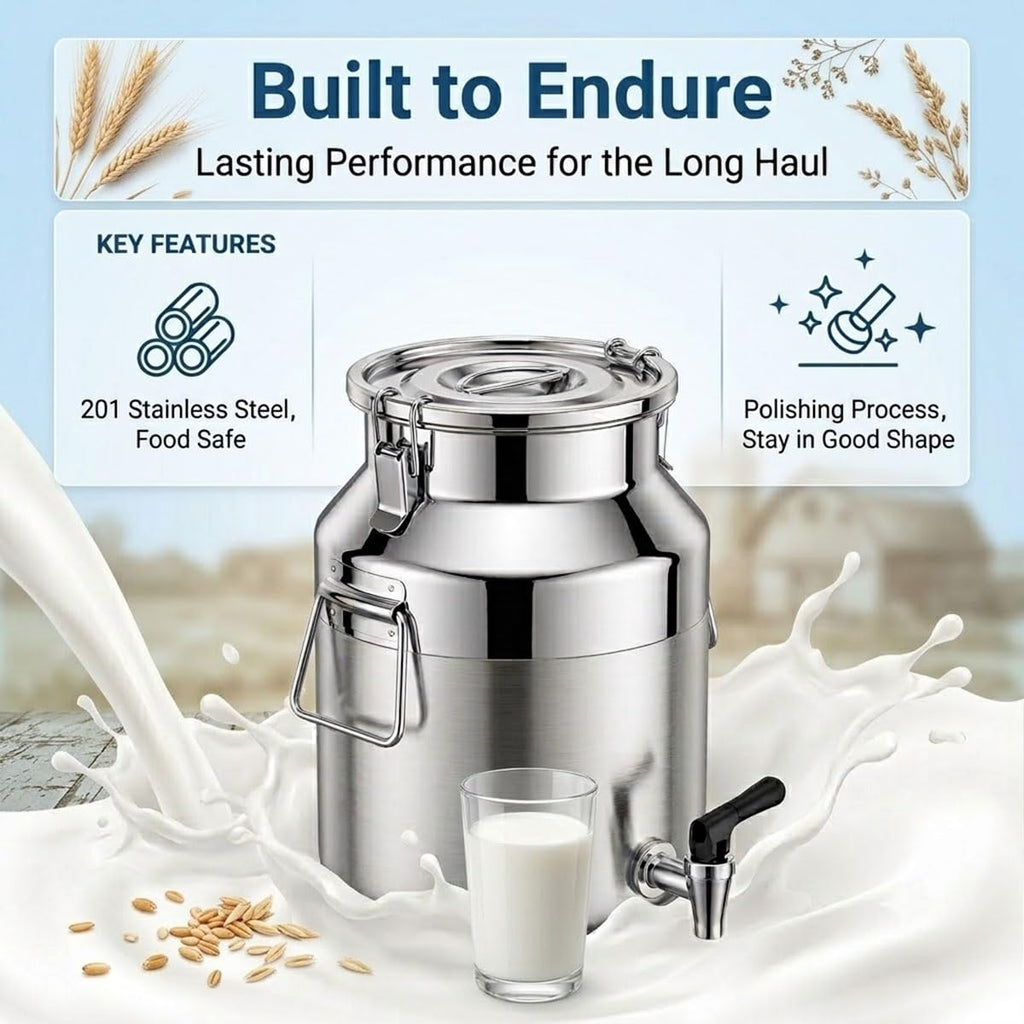 Food Grade Stainless Steel Milk Can with Sealed Lid Y5264