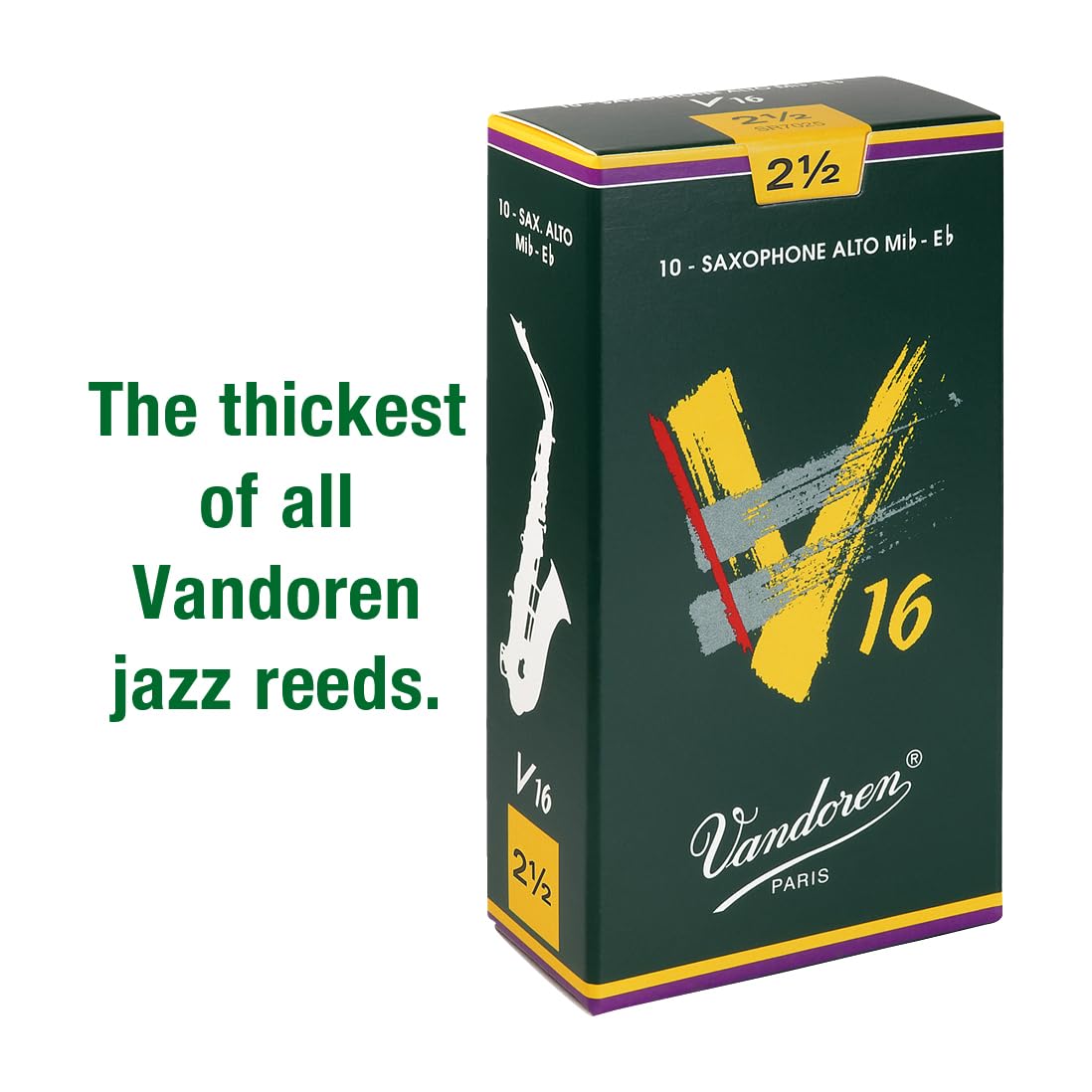 Alto Sax V16 Reeds Strength 2.5 Box of 10 B4157