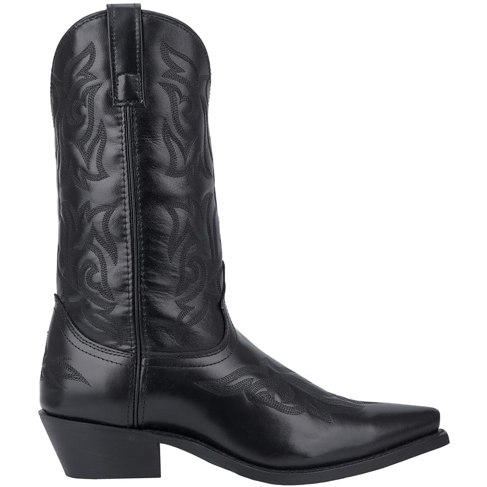 Black Mid Calf Pull On Boots T608