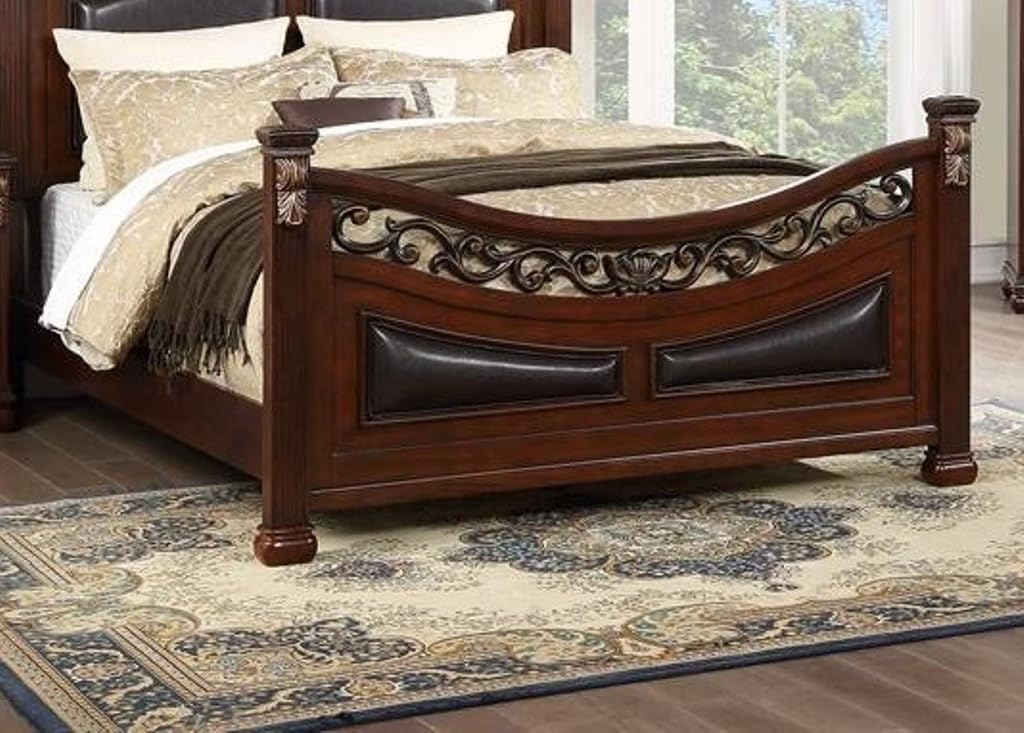 California King Size Padded Headboard and Footboard A6931