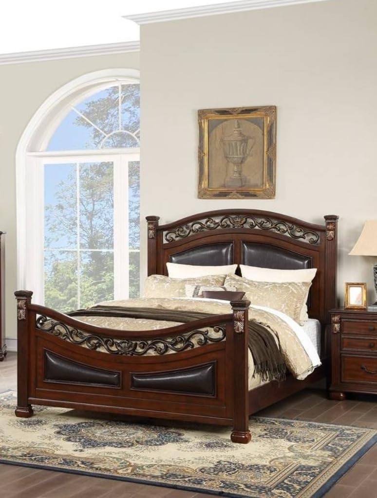 California King Size Padded Headboard and Footboard A6931