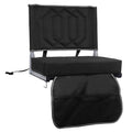 Padded Bleacher Chair Cushion with Backrest, 1 Pack, Black B897