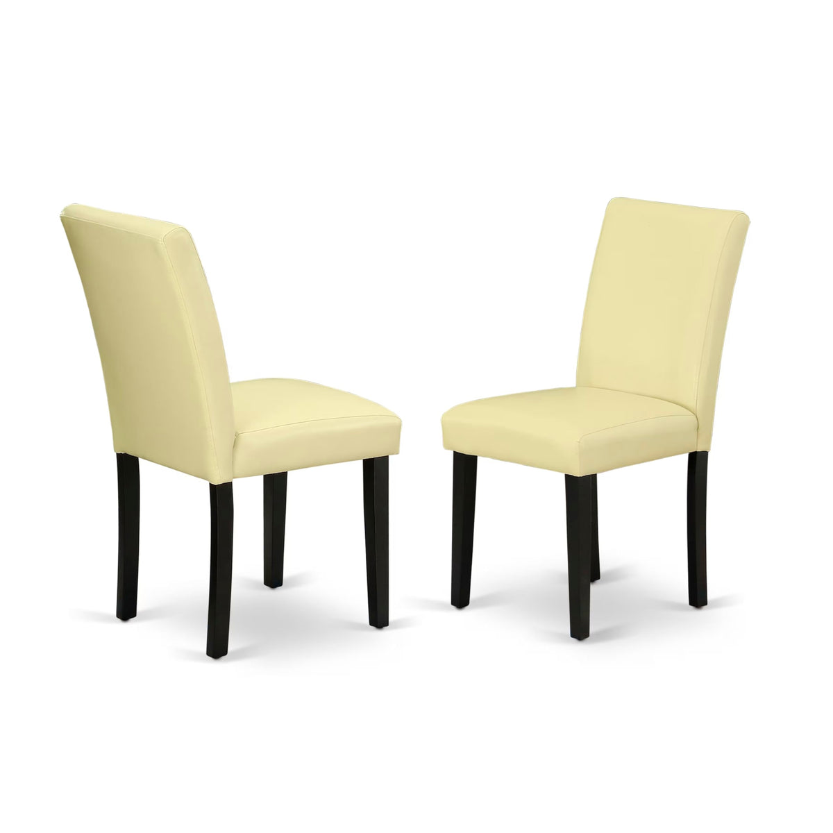 5 Piece Black Dining Table Set with 4 Faux Leather Chairs D32832