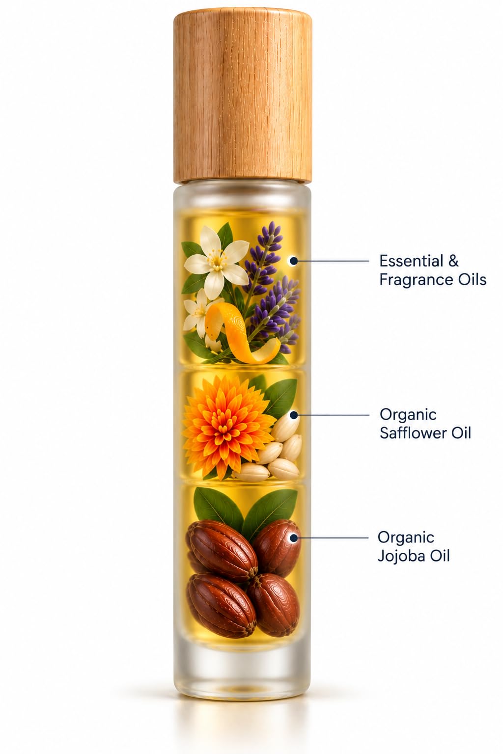Perfume Roll On with Essential Oils, 10 ml R67004