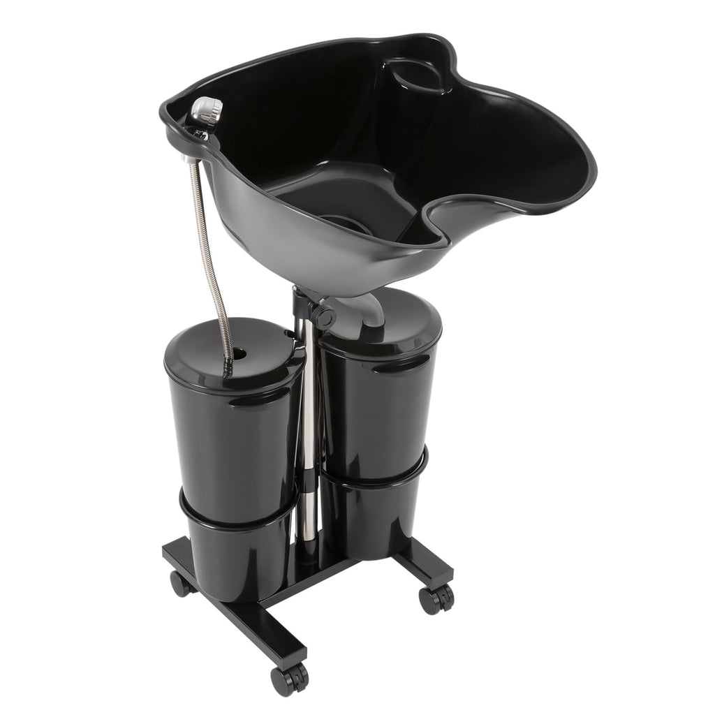 Portable Shampoo Bowl with Electric Pump Adjustable Height 2.64Gal F663071