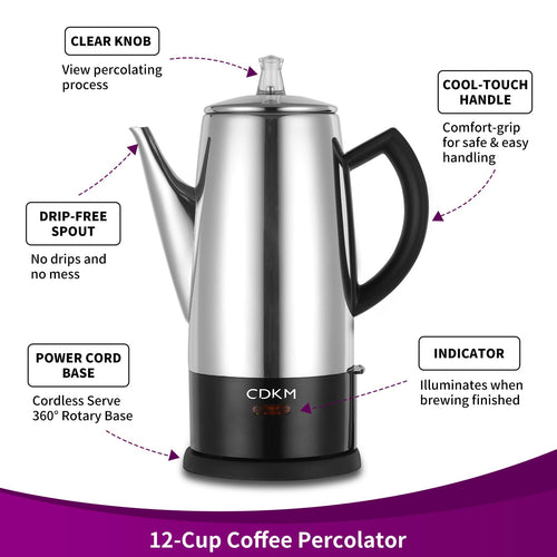 12-Cup Electric Percolator Q71118