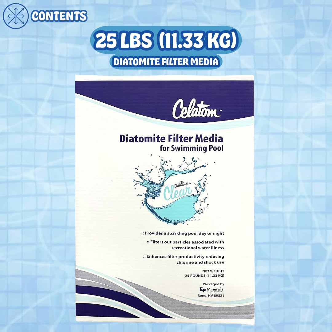 25LB Diatomaceous Earth Pool Filter Aid S85803