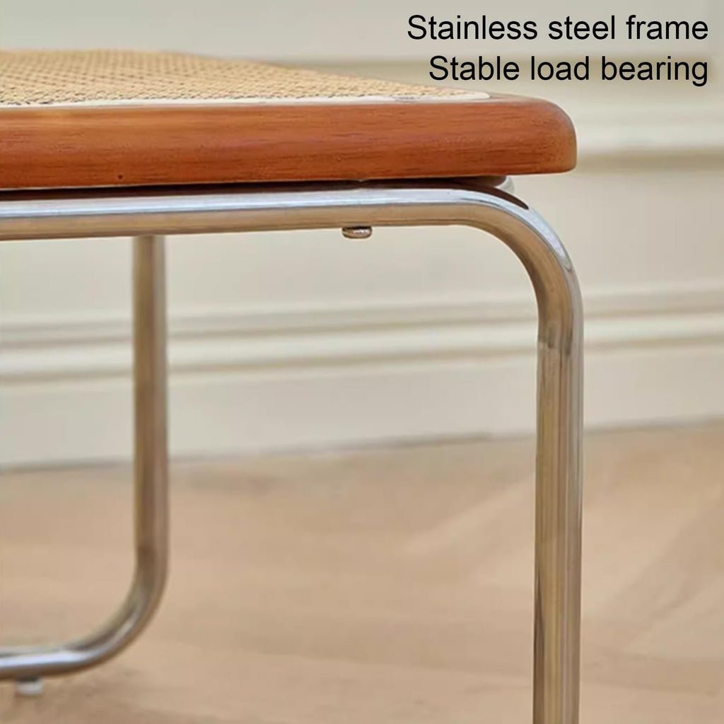 Mid Century Modern Coffee Table Set of 2 Square Metal Base V308778