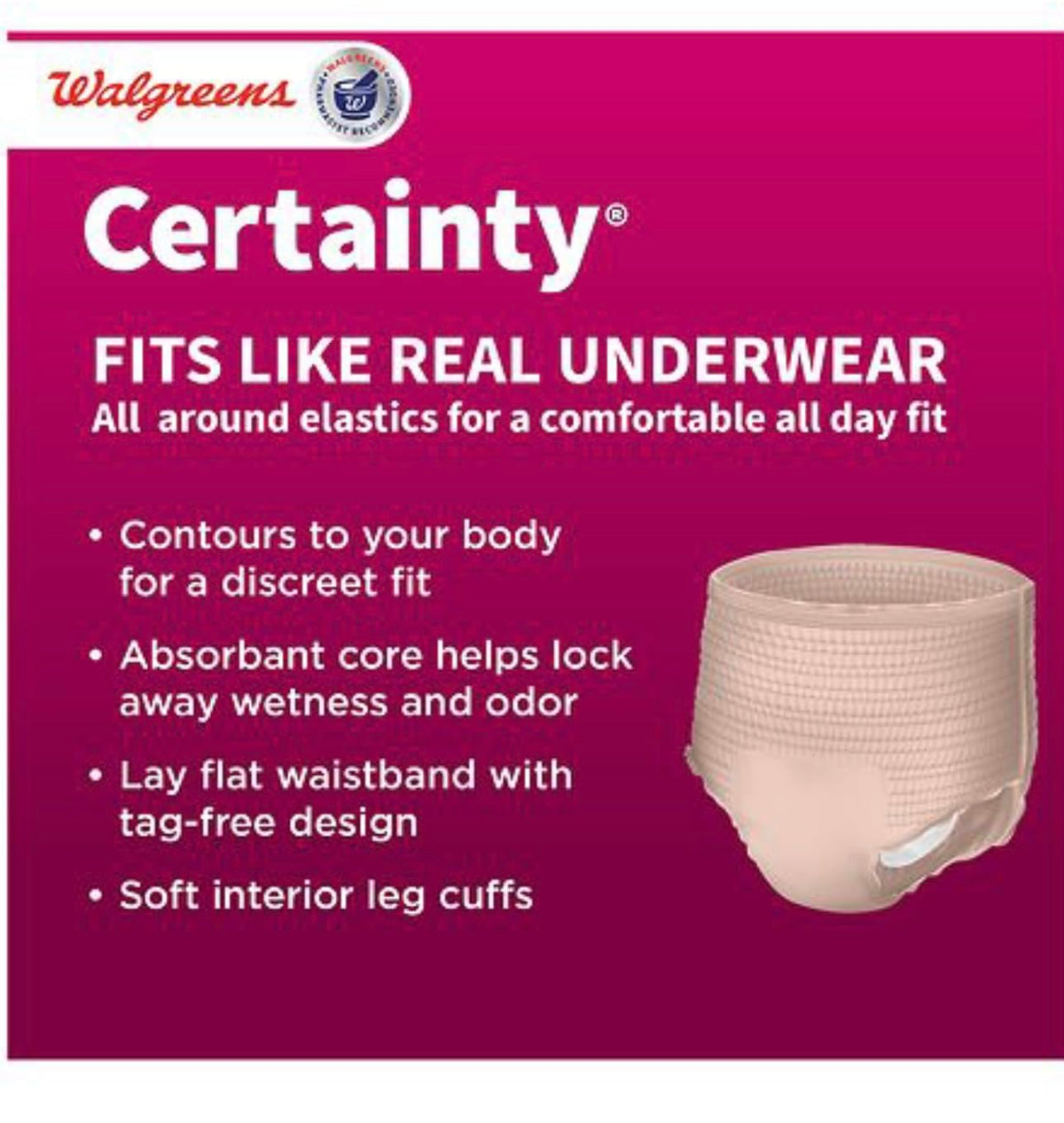 Women's Maximum Absorbency Underwear, XXL, 12 Count U124509