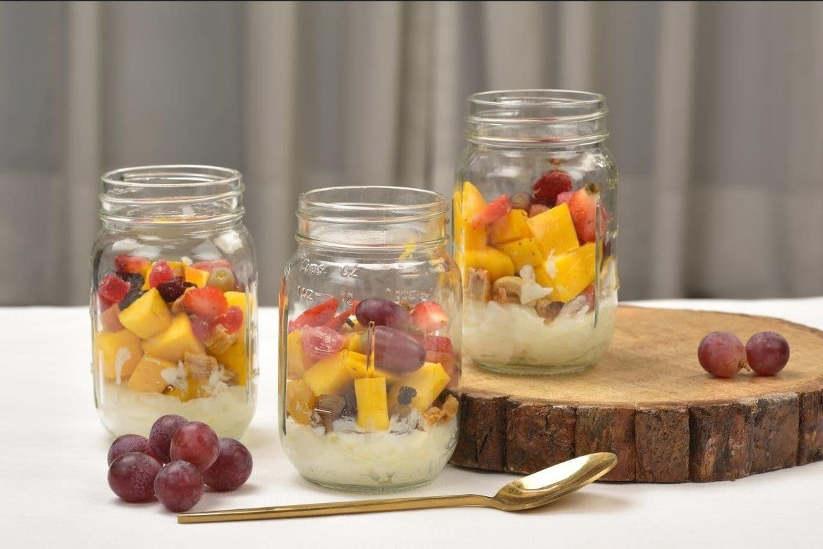 16 oz Regular Mouth Glass Canning Jars with Lids and Rings, 12-Pack X6965