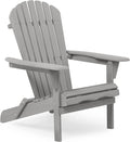Wooden Folding Adirondack Chair Set of 2 Solid Cedar B942