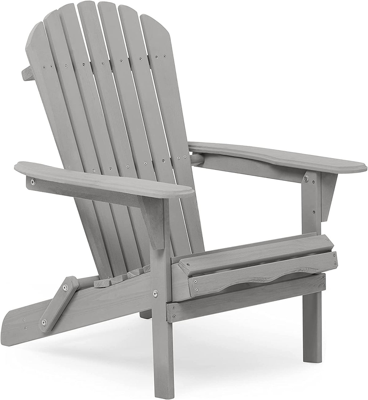 Wooden Folding Adirondack Chair Set of 2 Solid Cedar B942