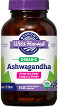 Organic Ashwagandha Herbal Supplements 180 Count U837