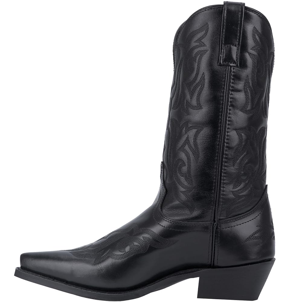 Black Mid Calf Pull On Boots T608