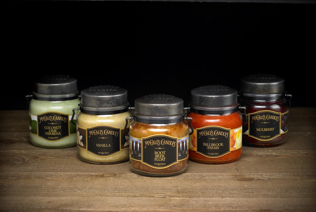 16 oz Two-Wick Vanilla Scented Candle P813