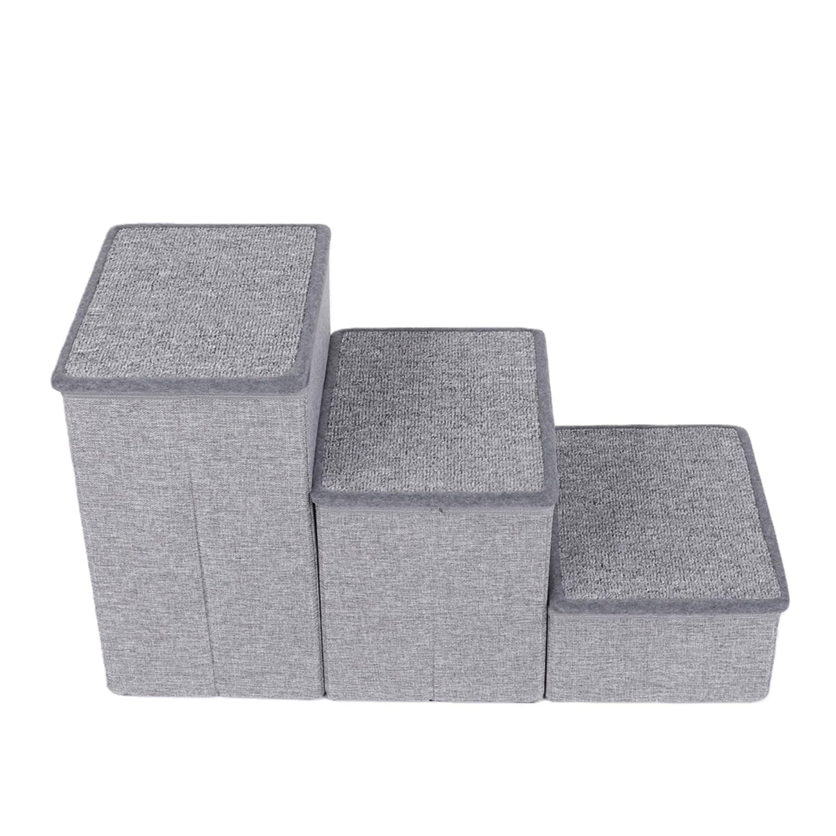 Foldable 3 Step Dog Stairs with Storage C844066