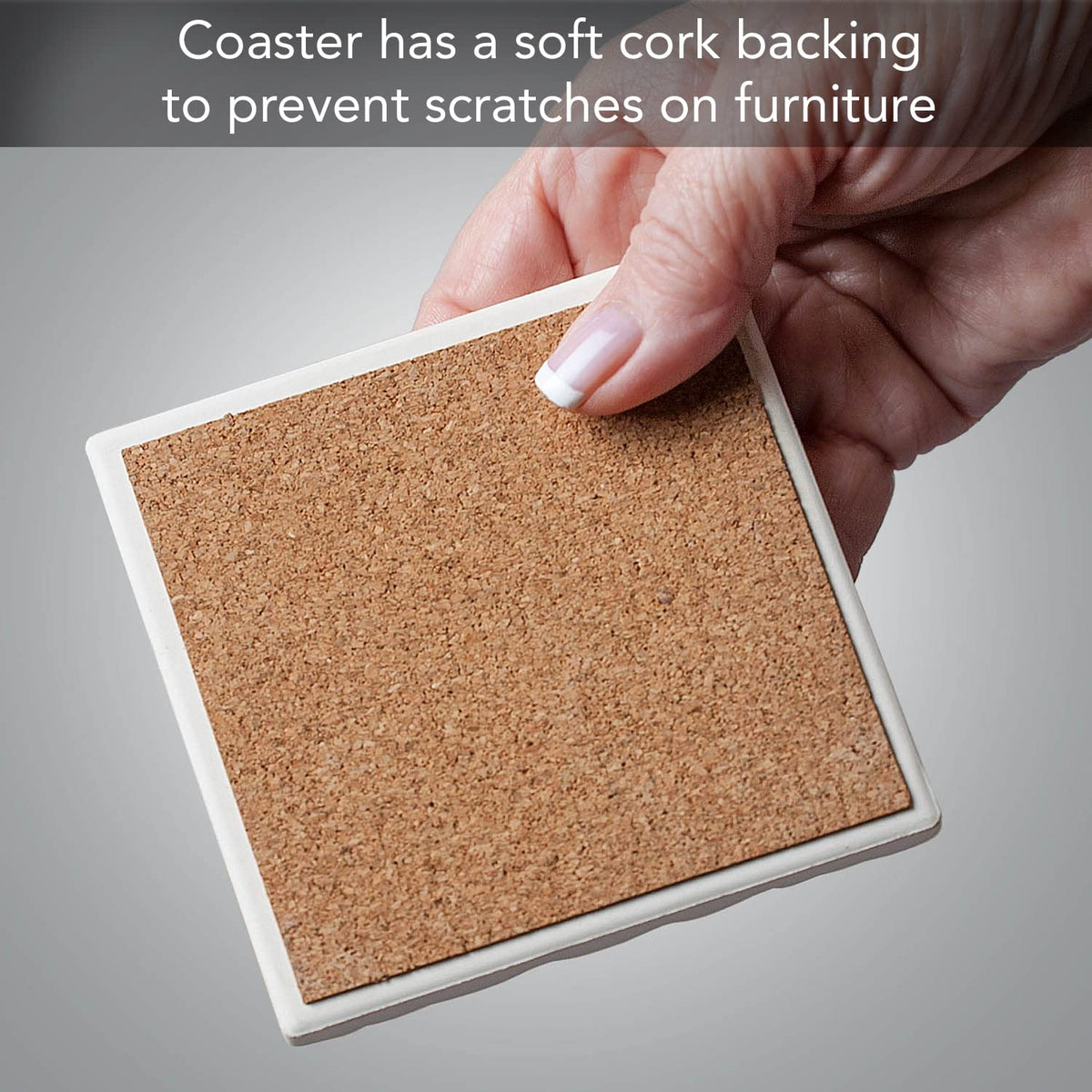 Absorbent Stone Coasters, Set of 4 B75026