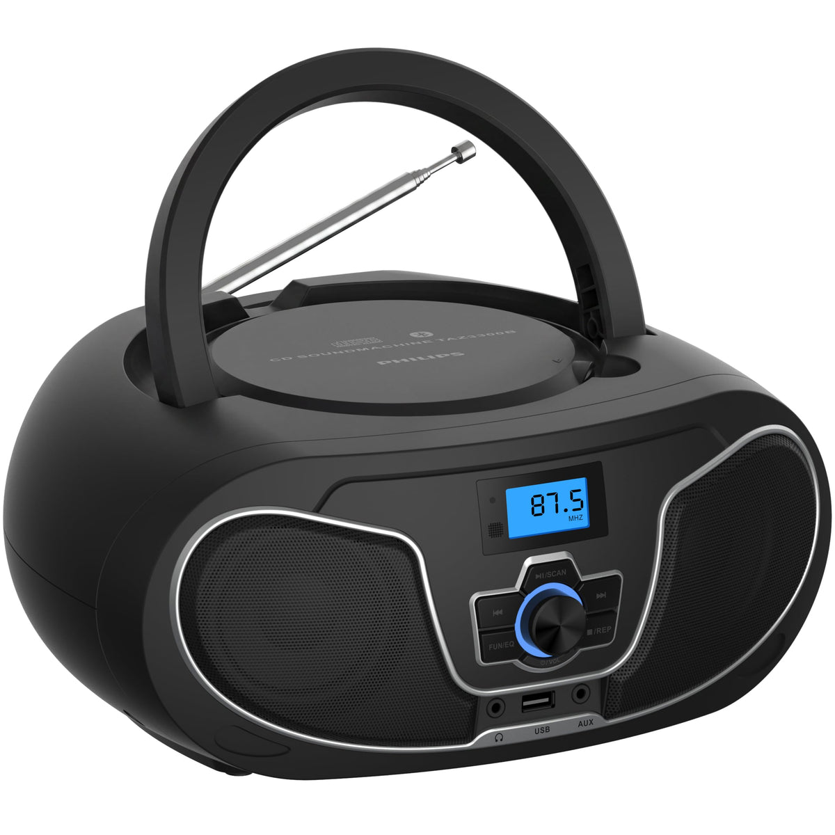 Portable Bluetooth CD Player Boombox with FM Radio G604