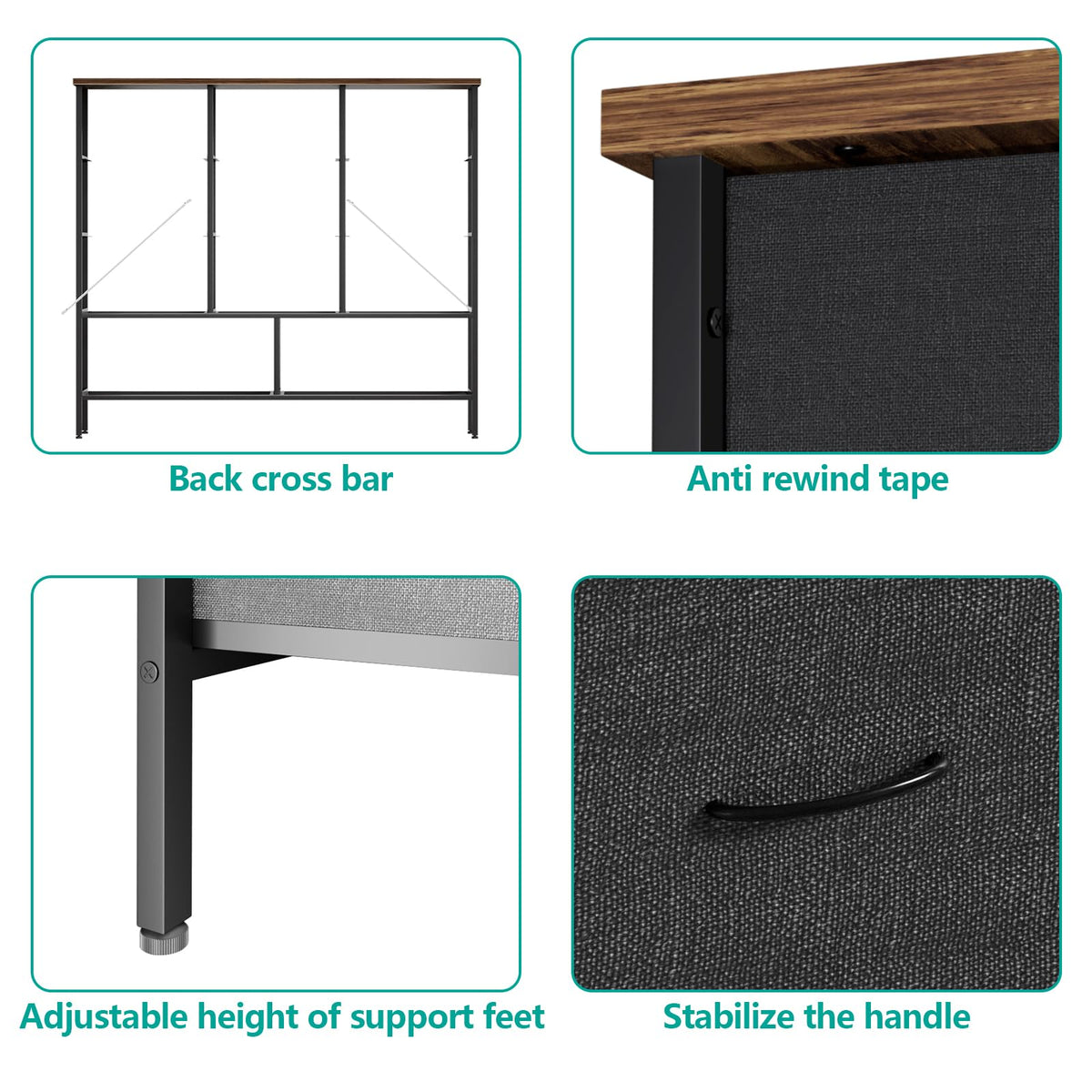 43.3" Wide 11 Drawer Dresser V919