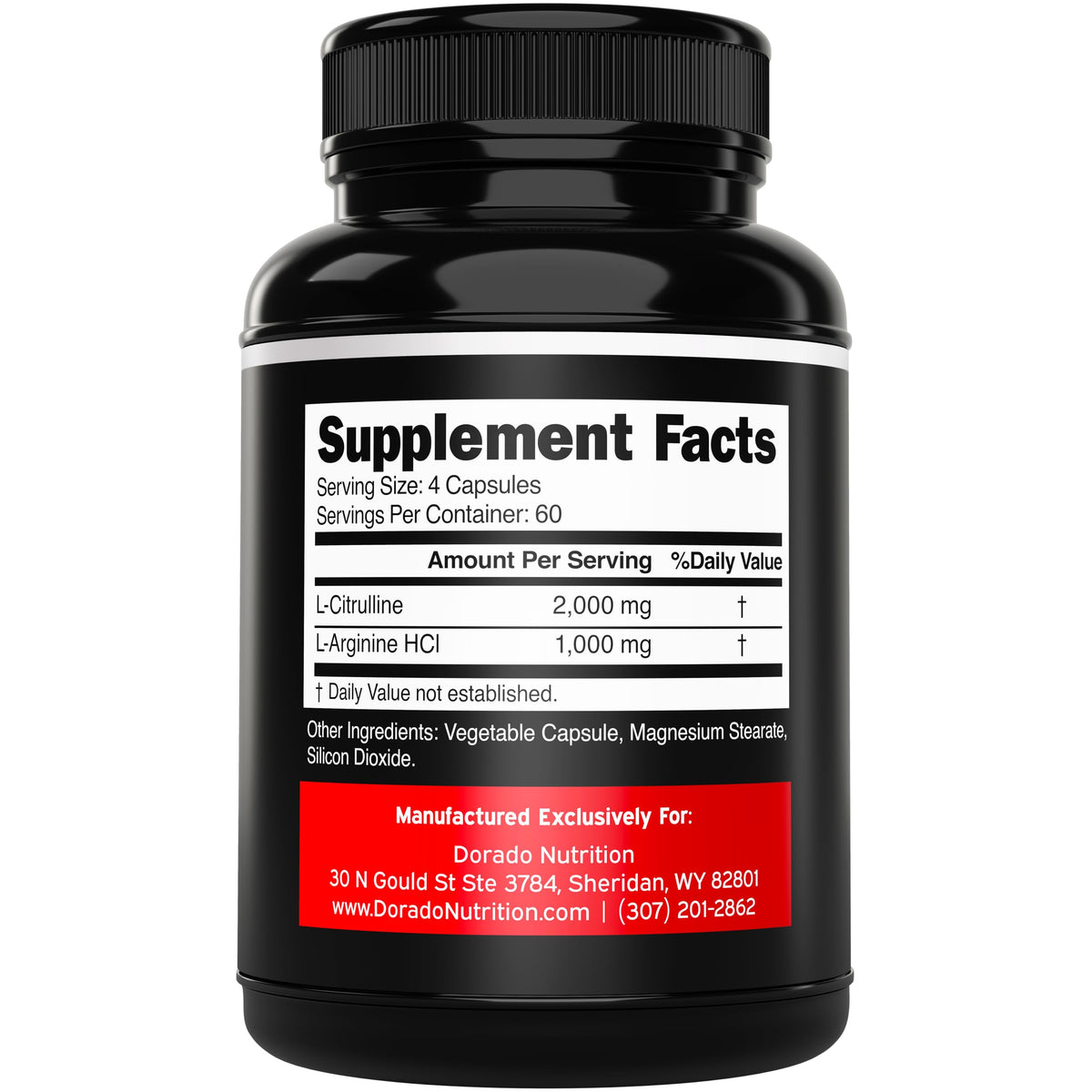 L Arginine L Citrulline 3000mg 240 Capsules Q3354