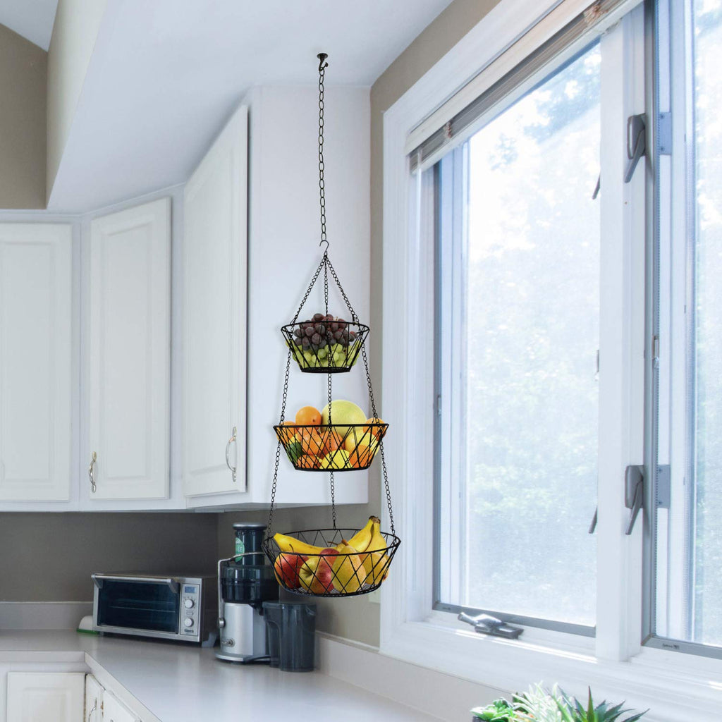3 Tier Hanging Kitchen Fruit Basket Z958