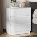 White 3 Drawer Nightstand I97080