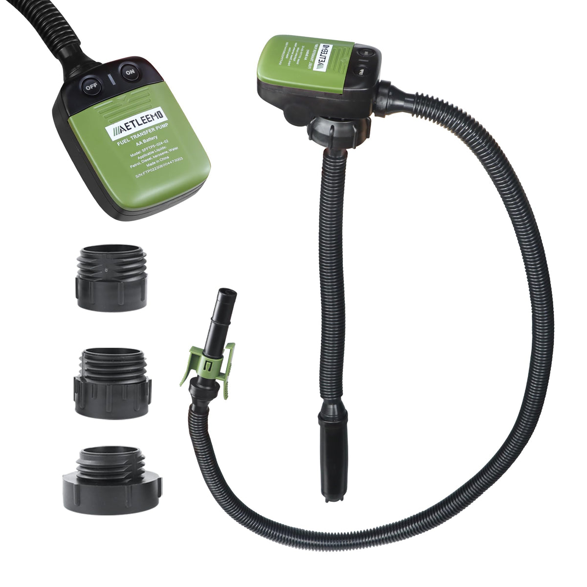 Battery Powered 2.4 GPM Fuel Transfer Pump with Auto Shut Off O725778