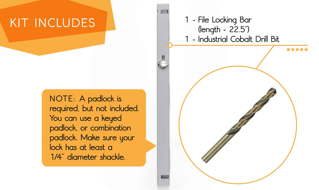 Locking Bar 2 Drawer File Cabinet D377294