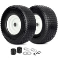 15x6.00-6 Flat Free Lawn Mower Tire and Wheel, 2 Pack G2764
