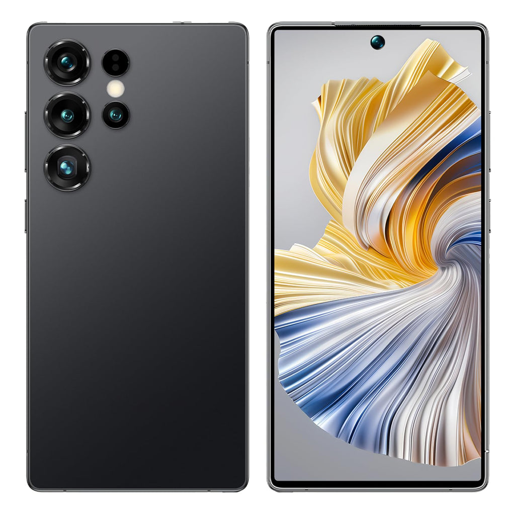 Unlocked 4G Smartphone 6.6" HD+ Display 4GB+32GB Android 12 Dual SIM Black O539