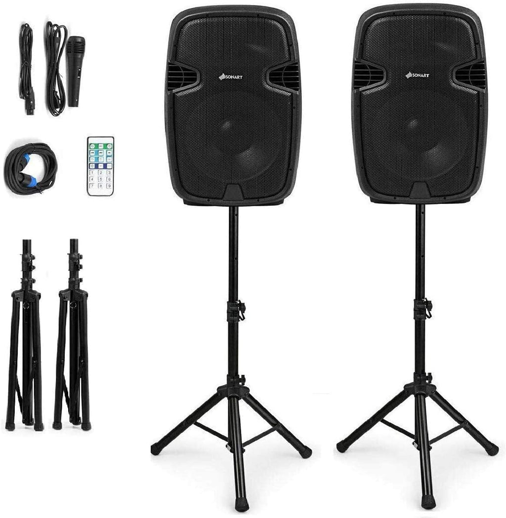 Portable 15" PA Speaker System Set N691686