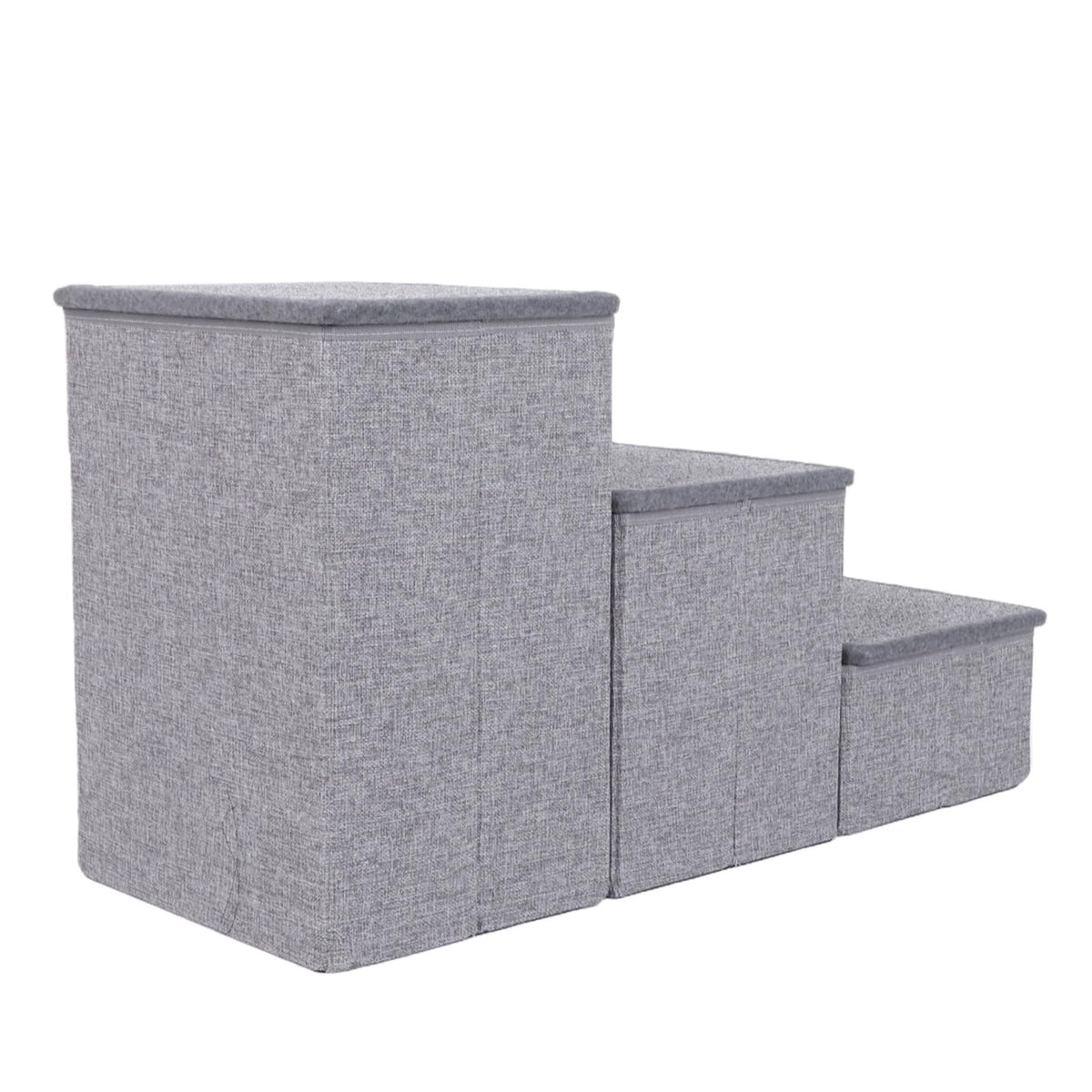 Foldable 3 Step Dog Stairs with Storage C844066