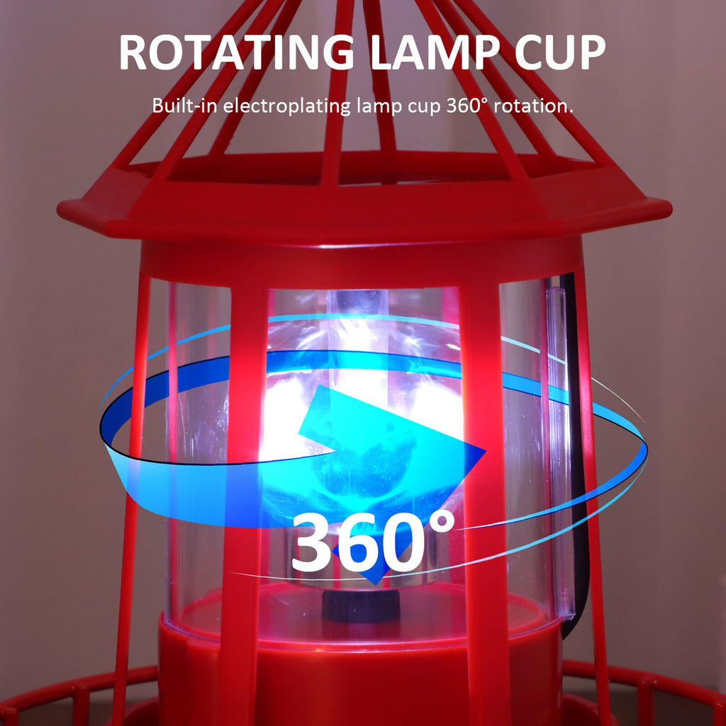 Solar Rotating Lighthouse Landscape Light G65917