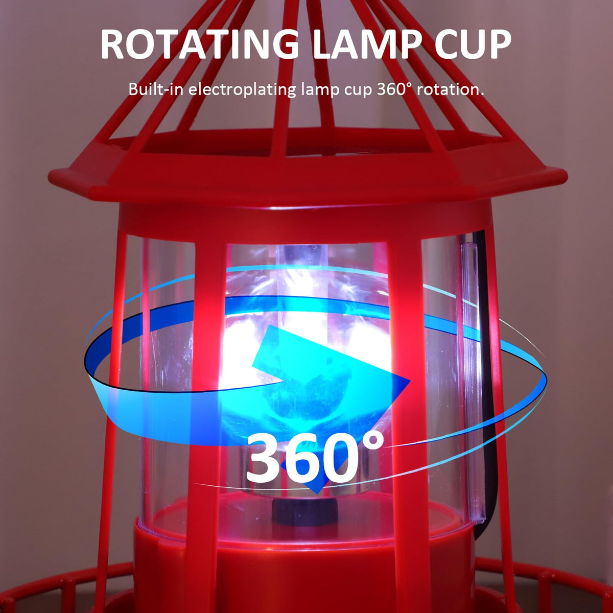 Solar Rotating Lighthouse Landscape Light G65917